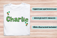 St patrick alphabet png clipart, st patrick letters doodle Product Image 6