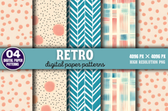 Retro Digital Paper Pattern Backgrounds PNG Product Image 1