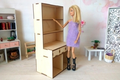 Dollhouse kitchen cabinet vector file, download 1/6 scale Product Image 6