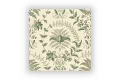 Vintage Botanical Toile Digital Paper, Seamless Antique Product Image 6