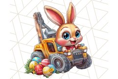 Easter Bunny Construction Clipart, Spring Png Product Image 4
