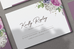 wedding card invitation with roses and hydrangea flower Product Image 6