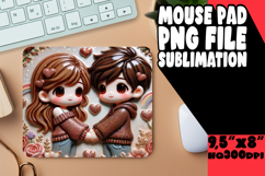 Whimsical Desk Mat Sublimation PNG, 3D Characters Product Image 1