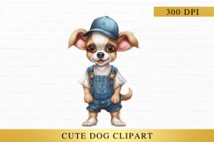 Cute dog clipart, animal sublimation Product Image 1