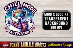 Funny Animals Quotes Sublimation Clipart Product Image 6