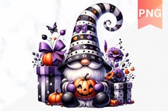 Halloween gnome clipart, Halloween sublimation clipart set Product Image 7