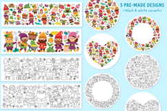 Funny dwarfs clipart, seamless patterns, designs Product Image 6