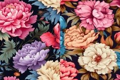 Boho Peony Seamless Patterns - 300DPI Product Image 6