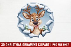 3d-Christmas Ornament Sublimation PNG Product Image 1