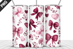 Lovely Hearts Tumbler Design | Valentine&#039;s Day Tumbler Wrap Product Image 3
