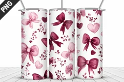 Lovely Hearts Tumbler Design | Valentine's Day Tumbler Wrap Product Image 3