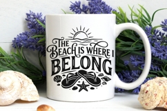 The Beach Is Where I Belong Svg, Summer Beach Life Svg. Product Image 7