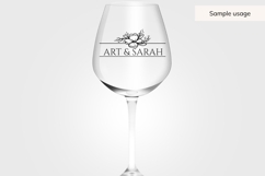 Hand Drawn Wedding Frame SVG With Floral Detail Product Image 6