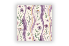 Wavy Hand Drawn Stripe Pattern Bundle, Seamless Pastel Product Image 6