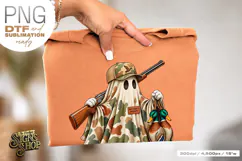 Halloween Ghost Duck PNG, Hunting DTF Design Product Image 3