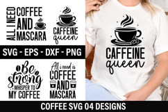 Coffee SVG Design - All i need is coffee and mascara Product Image 1