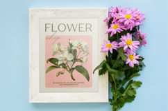 Retro Vintage Orchids Clipart Bundle Product Image 6