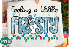 Blue Plaid Feeling a Llittle Frosty Png Product Image 1