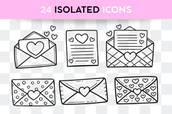 Love Letter Envelopes Bundle SVG | Valentine's Day ISOLATED Product Image 1