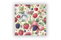 Pastel Mixed Berry Gingham Digital Paper, Seamless Product Image 6