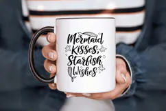 Mermaid kisses starfish wishes SVG Design, Mermaid SVG Desig Product Image 6