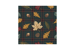 Autumn Fall Plaid Seamless Pattern, Digital Papers Product Image 6