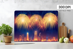 Happy New Year Cutting Board PNG Festive New Year's Eve 2026 Product Image 1