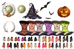 Halloween clipart, witch clipart, Product Image 2