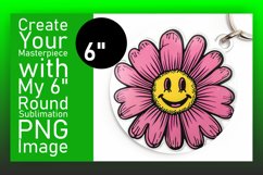 Nostalgic Retro Blooms: Round Designs PNG Product Image 1