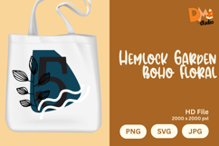 Hemlock Garden Boho Floral Monogram Product Image 1