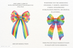 Autism Ribbon Bows Clipart Product Image 2