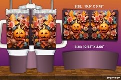 Spooky Pumpkins Halloween Tumbler Wrap | 40 Oz | Sublimation Product Image 7