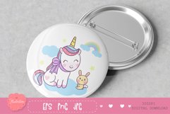 Cute Unicorn seamless pattern digital paper kawaii clipart Product Image 7