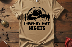 Cowboy Hat Nights Svg, Western Cowgirl Svg, Country Music Product Image 2