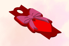 Heart, Bow, 40 OZ Tumbler, Topper for 3D Printing Product Image 6