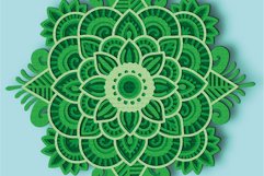 Mandala 3D Multilayer SVG/ 3D mandala/ Mandala paper cut Product Image 5