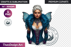 Fantasy Boreal Winter Girls Warrior &amp; Ice Queen Clipart Product Image 1