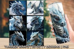 3D Sublimation Dragon Tumbler Wrap Bundle | 7 Designs Product Image 1