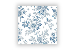 Tiny Blue Toile De Jouy Seamless Pattern, French Vintage Product Image 4