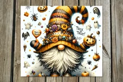 Halloween Gnome | 4 Skinny tumbler sublimation designs PLUS2 Product Image 2