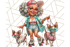 Wild Grandma Clipart PNGs, Funny Quirky Old Ladies Product Image 2