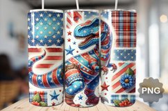 4th Of July Dinosaur Tumbler Bundle - 15 Designs Product Image 7