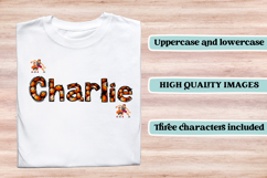 Basketball sport alphabet clipart, basketball letters doodle Product Image 6