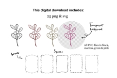 Hand drawn whimsical Christmas PNG, SVG Product Image 6