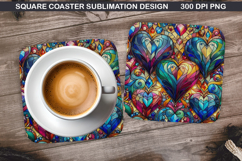 Christmas Coaster Sublimation, Christmas Coaster PNG Design Product Image 1