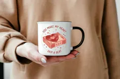 Retro Valentine Sublimation PNG - You Make My Heart Product Image 6