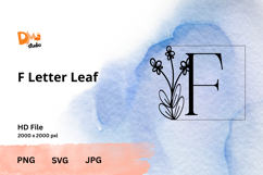 Letter Leaf Monogram Product Image 1