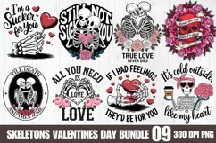 Skeletons Valentines Day Bundle PNG Product Image 1
