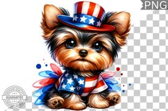 4th of July Dog Sublimation - Clipart PNG Design Product Image 1