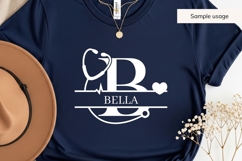 Doctor or Nurse Monogram SVG Bundle A-Z Product Image 6